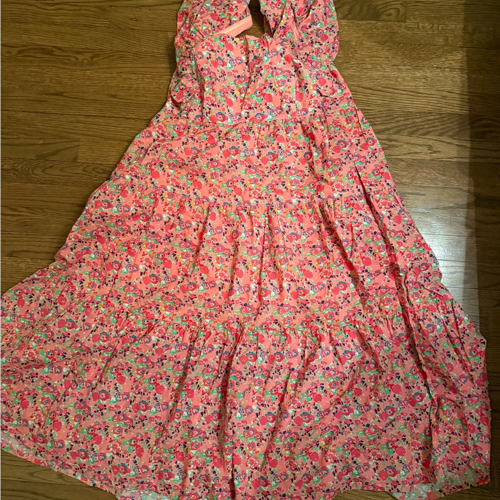 Crosby by mollie Burch Floral Pink midi Dress